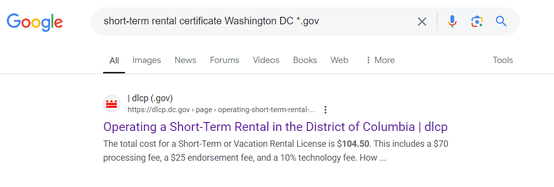 google search str certificate
