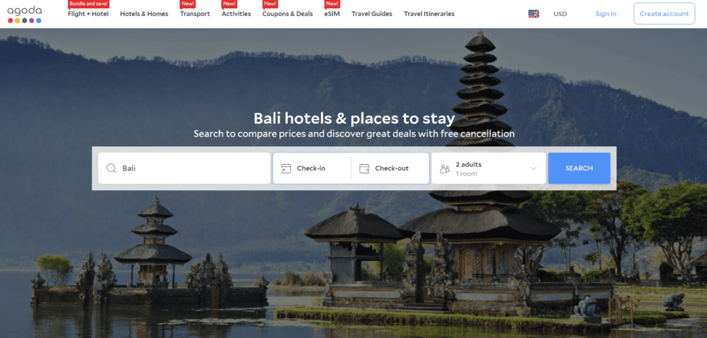 Agoda, an Airbnb Competitor