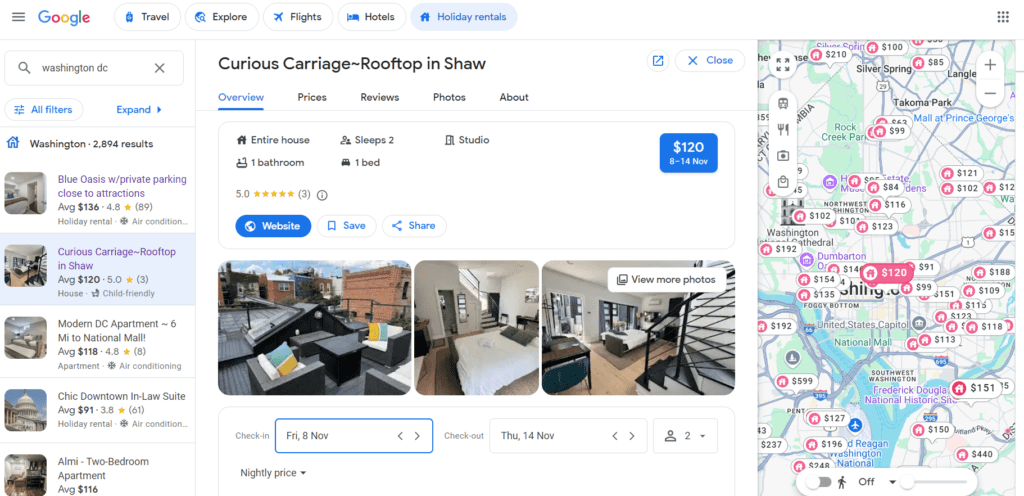 Airbnb Competitors Google Rentals