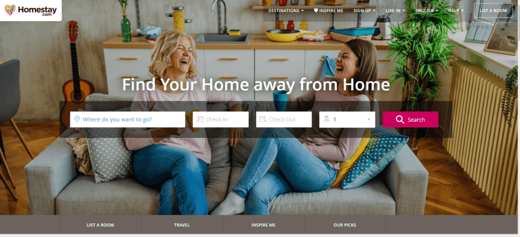 HomeStay, competitors to Airbnb